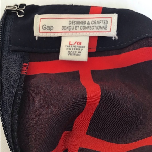 Gap Brand Red and Dark Navy Dress - Picture 5 of 5
